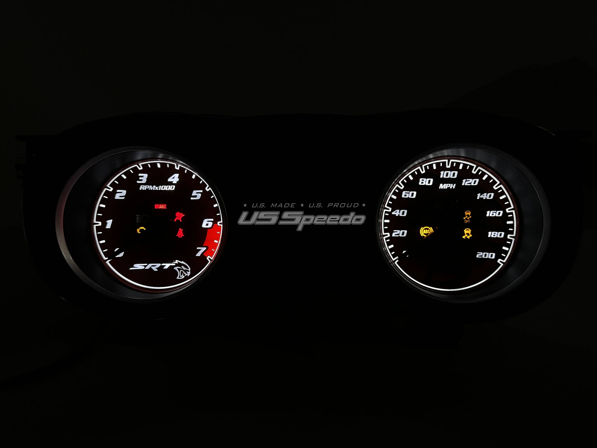 Daytona Edition Custom Gauge Face for 2015-2022 Dodge Charger Hellcat