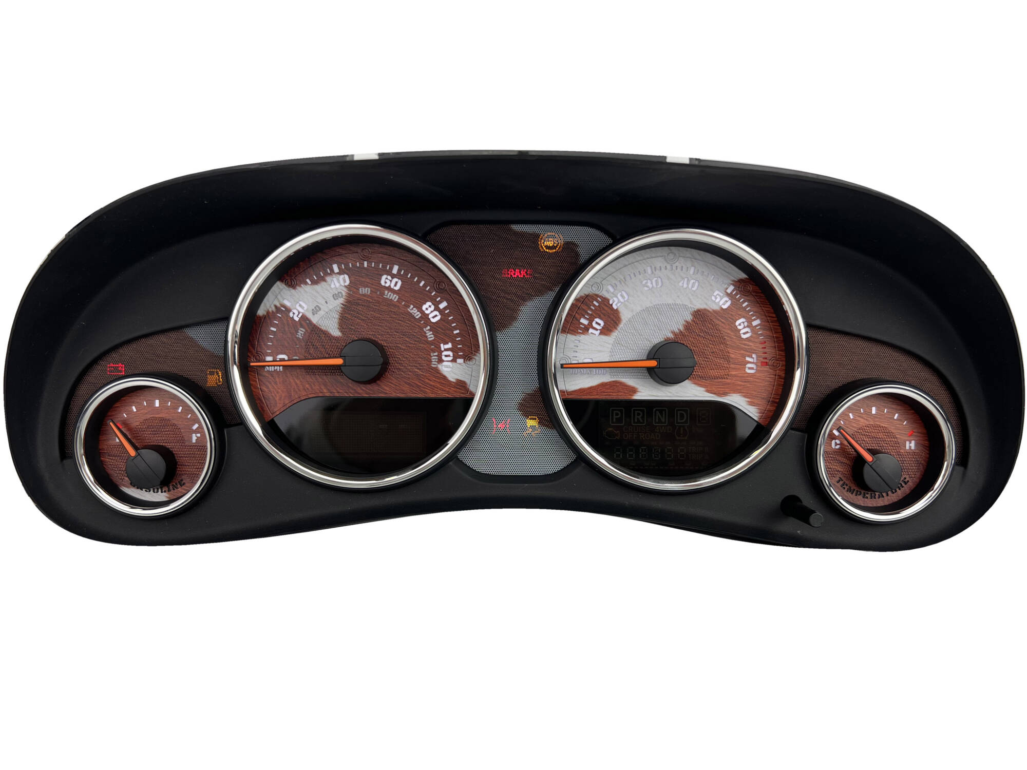 Custom Printed Stainless Gauge Face Kit US Speedo Everything Speedometer